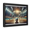 88280-11.jpg Volleyball Game with Players Framed Canvas