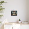 88280-13.jpg Volleyball Game with Players Framed Canvas