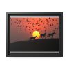 88280-5.jpg Horse Silhouette During Sunset Framed Canvas