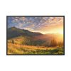 Beautiful Mountain Glow in Sunset Framed Canvas