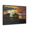Landcape Sunset in Summer Framed Canvas