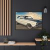 88289-109.jpg Plymouth Classic Car Framed Canvas