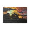 Landcape Sunset in Summer Framed Canvas