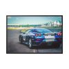 Ferrari Racing Car Framed Canvas