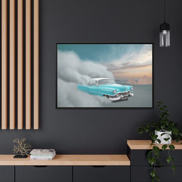 88289-154.jpg Cadillac in Desert Framed Canvas