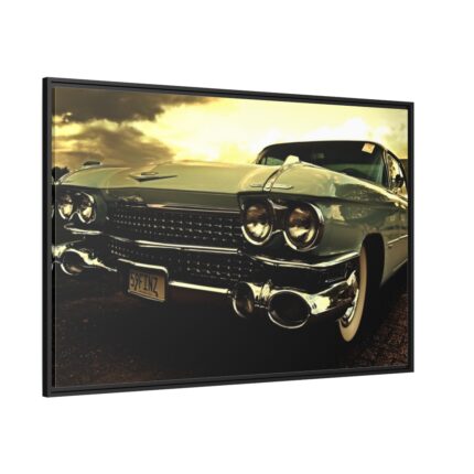 Old Classic Car Framed Canvas