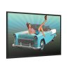 Retro Car Framed Canvas