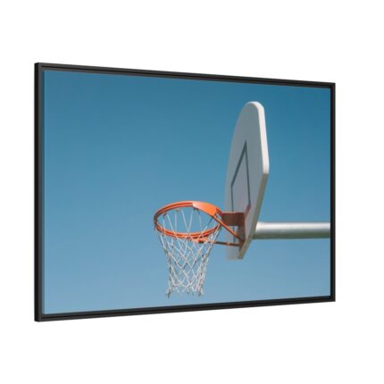 Outdoor Basketball Net Framed Canvas