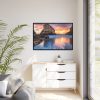 Shark Fin Cove During Sunset Framed Canvas