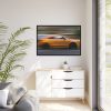 Fast Sport Car on Road Framed Canvas