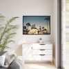 88289-198.jpg Silhouettes of a Basketball Court Framed Canvas