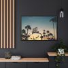 88289-199.jpg Silhouettes of a Basketball Court Framed Canvas