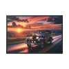 88289-216.jpg Vintage Car Driving on Road Framed Canvas