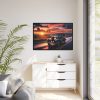 88289-218.jpg Vintage Car Driving on Road Framed Canvas
