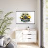 88289-223.jpg Vintage Yellow Car Framed Canvas