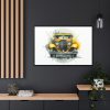 88289-224.jpg Vintage Yellow Car Framed Canvas
