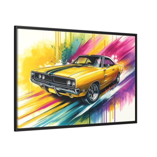 88289-230.jpg Hand-Painted Artistic Vintage Car Framed Canvas