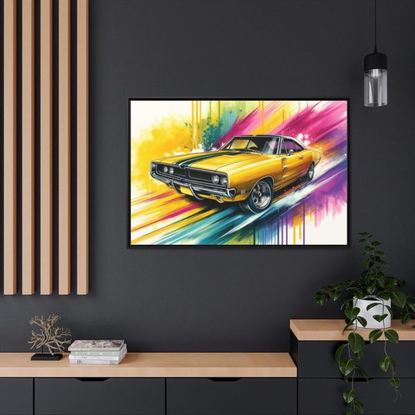 88289-234.jpg Hand-Painted Artistic Vintage Car Framed Canvas