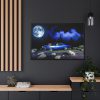 88289-244.jpg Muscle Car Under a Full Moon Framed Canvas