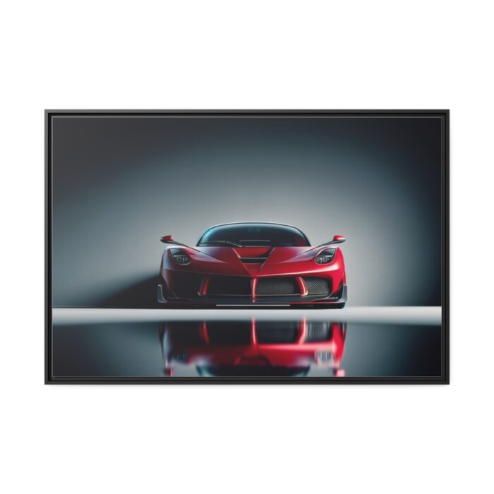 Sleek Red Sports Car Framed Canvas - Image 2