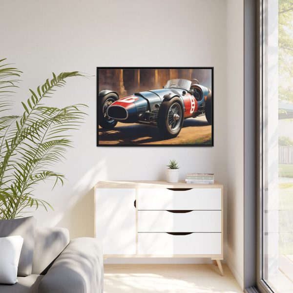 88289-253.jpg Old Racing Vintage Car Framed Canvas