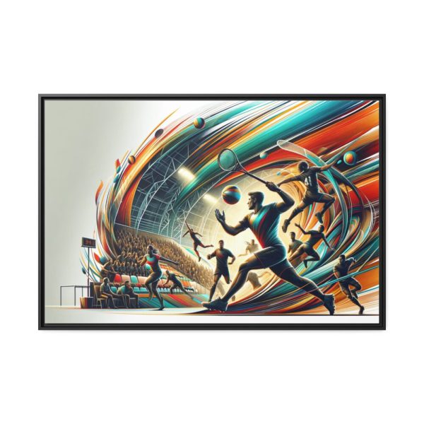 88289-271.jpg Dynamic Sport Scene Framed Canvas