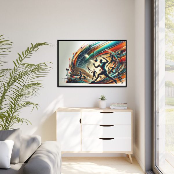 88289-273.jpg Dynamic Sport Scene Framed Canvas
