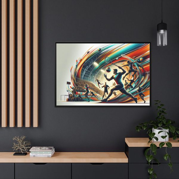 88289-274.jpg Dynamic Sport Scene Framed Canvas
