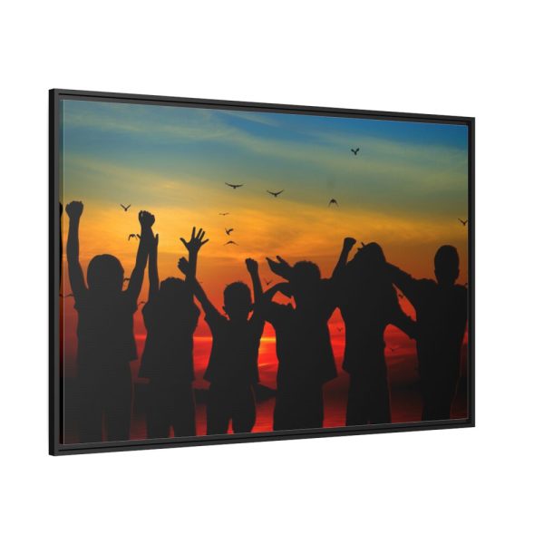 88289-30.jpg Kids Silhouette Framed Canvas