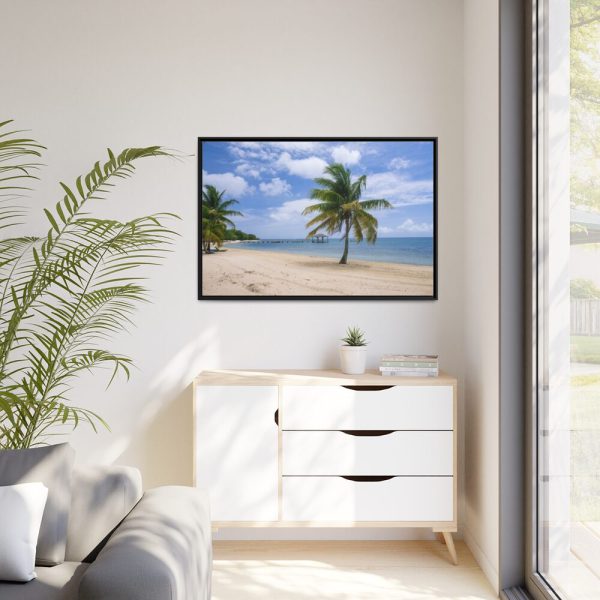 88289-308.jpg Coast With Palm Tree Framed Canvas