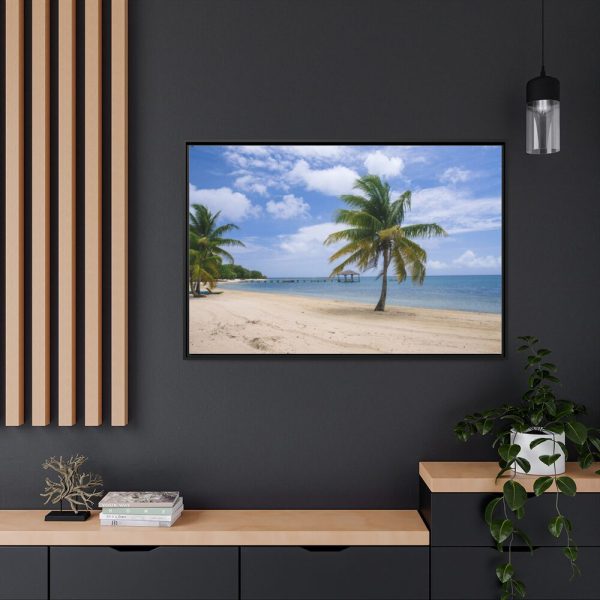 88289-309.jpg Coast With Palm Tree Framed Canvas