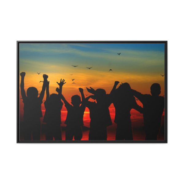 88289-31.jpg Kids Silhouette Framed Canvas