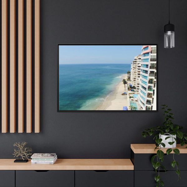 88289-314.jpg Hotels by the Beach Framed Canvas