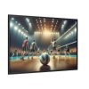 88289-315.jpg Volleyball Game with Players Framed Canvas