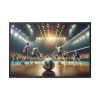 88289-316.jpg Volleyball Game with Players Framed Canvas