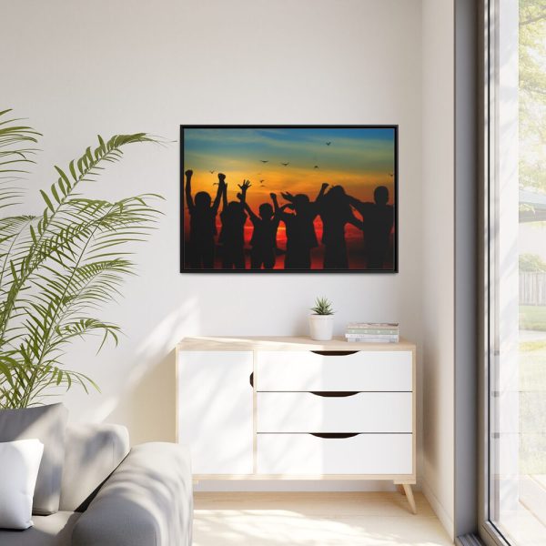 88289-33.jpg Kids Silhouette Framed Canvas