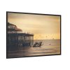 88289-330.jpg Pier Seagull Ocean Framed Canvas