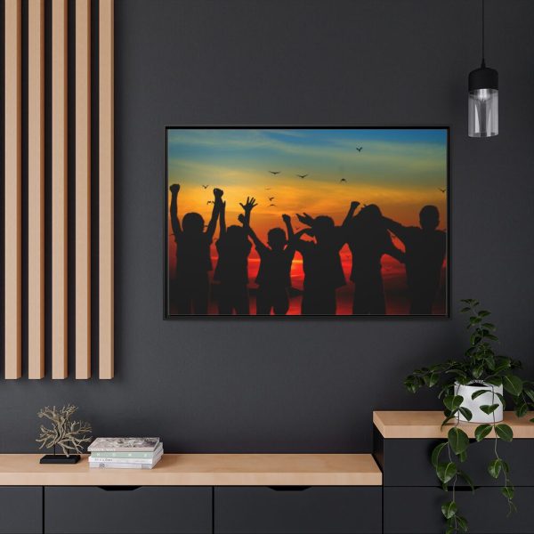 88289-34.jpg Kids Silhouette Framed Canvas