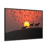 88289-35.jpg Horse Silhouette During Sunset Framed Canvas