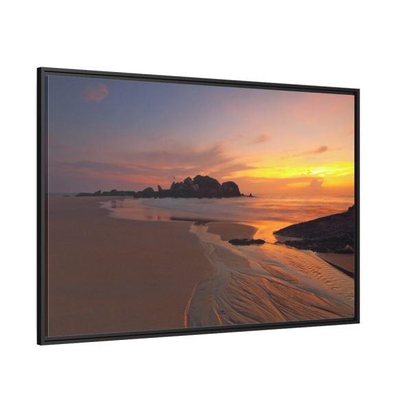 88289-350.jpg Sunrise Sleeping Giant Seascape Framed Canvas