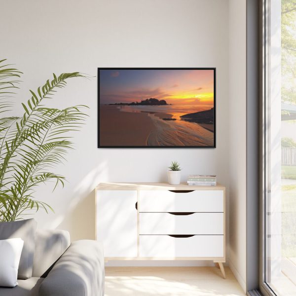 88289-353.jpg Sunrise Sleeping Giant Seascape Framed Canvas
