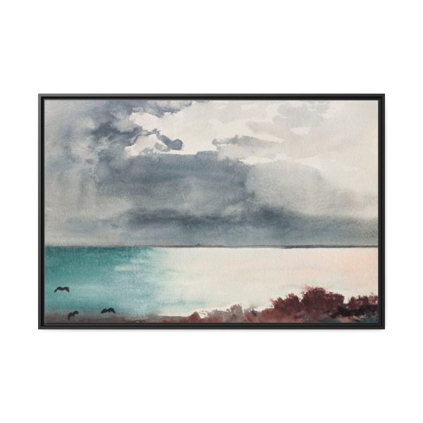 88289-356.jpg Breaking Storm, Coast of Maine Framed Canvas
