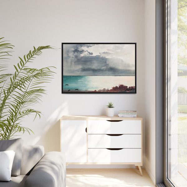 88289-358.jpg Breaking Storm, Coast of Maine Framed Canvas
