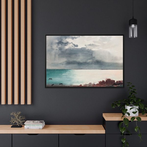 88289-359.jpg Breaking Storm, Coast of Maine Framed Canvas