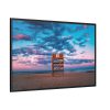 Lifeguard tower number 8 at the Bradley Beach Framed Canvas