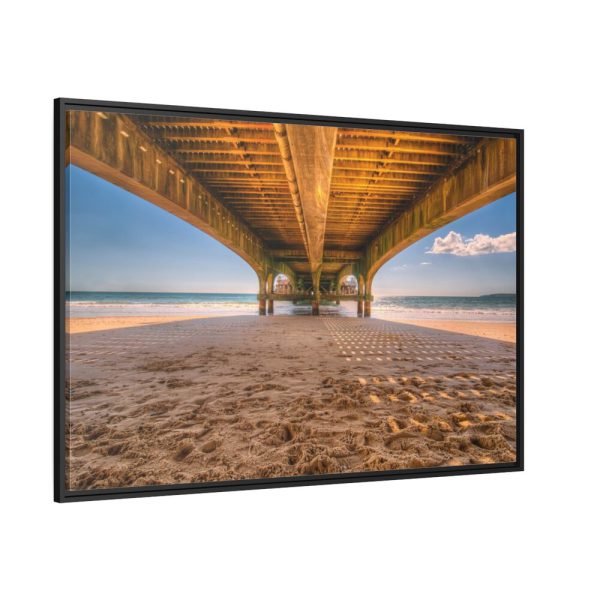 88289-385.jpg Pier Jetty Wooden Beach Framed Canvas