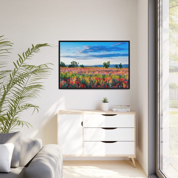 88289-403.jpg Red Poppy Field Framed Canvas