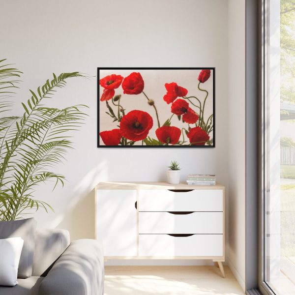 88289-408.jpg Red Poppy Framed Canvas