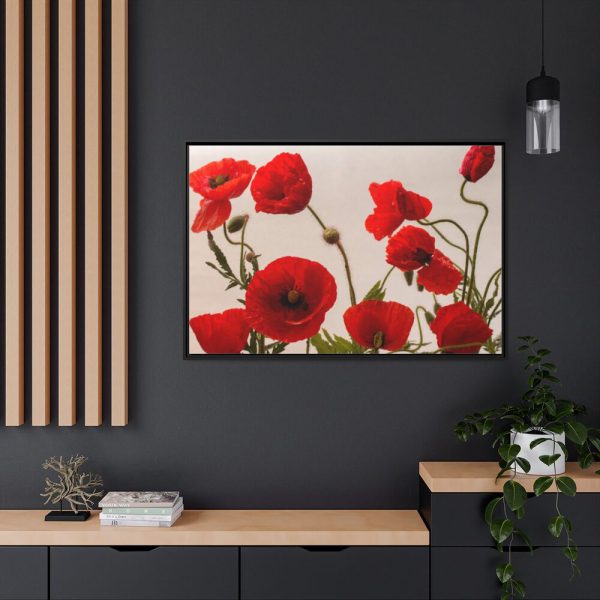 88289-409.jpg Red Poppy Framed Canvas