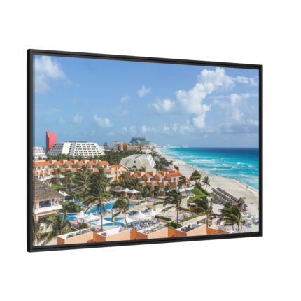 Cancun Mexico Tropical Beach Framed Canvas